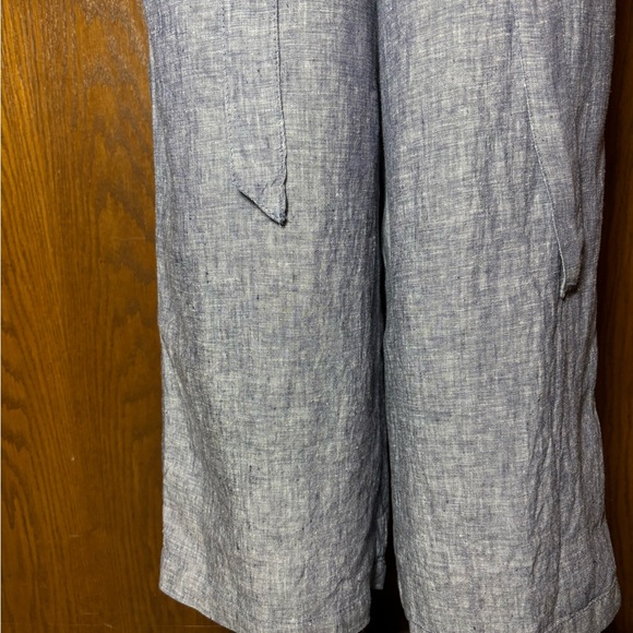 Rachel Zoe Blue Linen Wide Leg Jumpsuit - size 8. - Picture 6 of 11